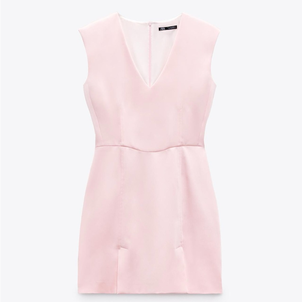 Zara Satin Effect Mini Dress